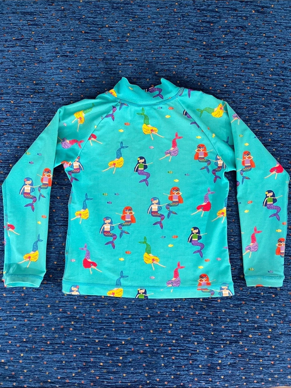 Hanna Andersson Turquoise Mermaid Print Rashguard size 5 or 110cm